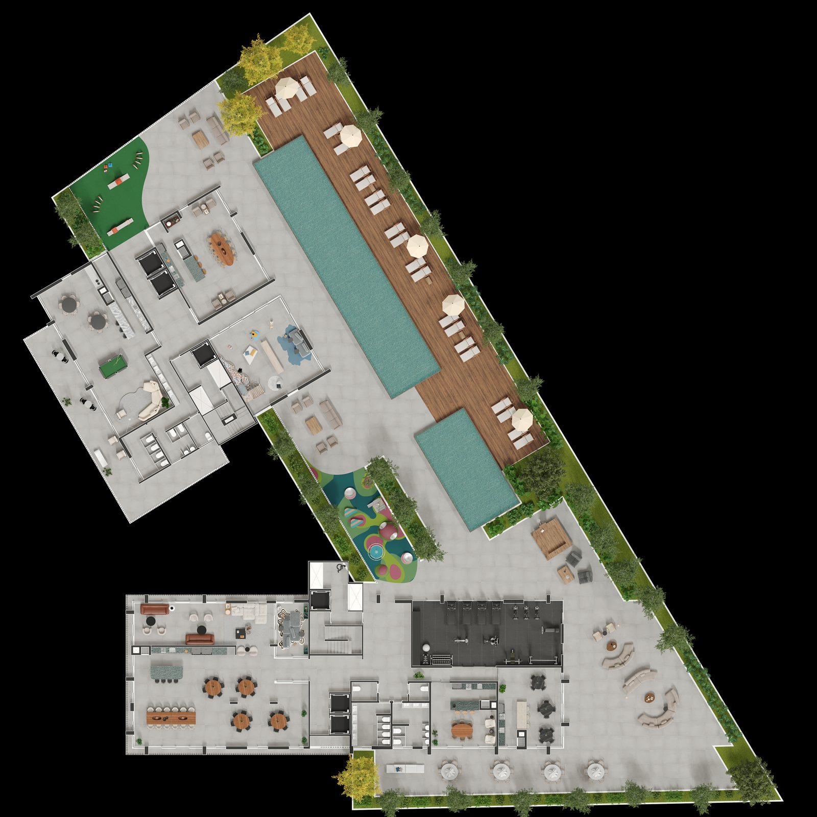 Planta do lazer
